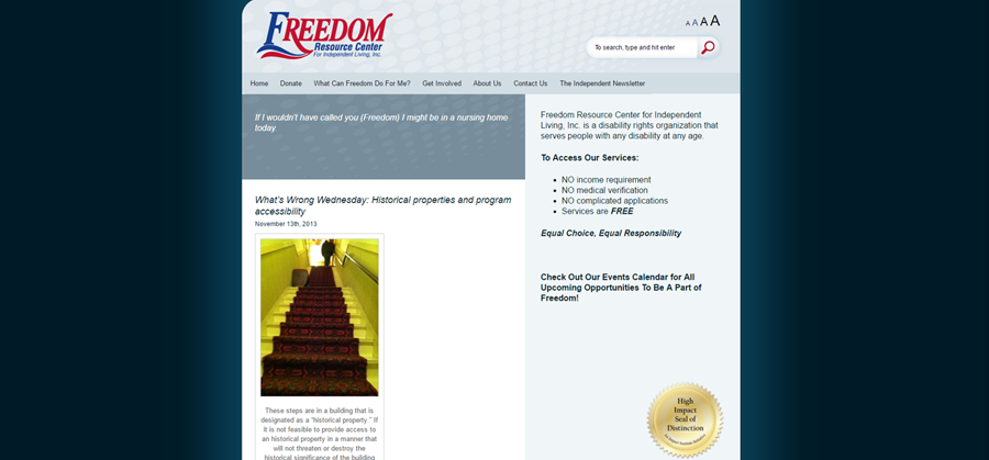 Freedom Resource Center Before Freedom Resource Center Before