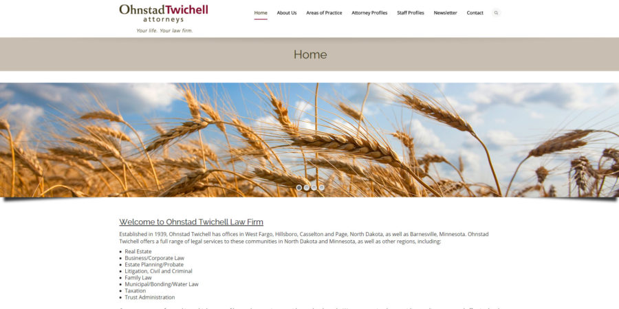Ohnstad Twitchell home page - BNG Design - West Fargo, ND Ohnstad Twitchell home page - BNG Design - West Fargo, ND