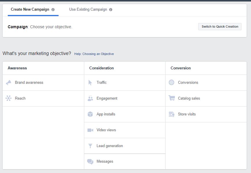 Facebook ad objectives_BNG Design_Fargo ND